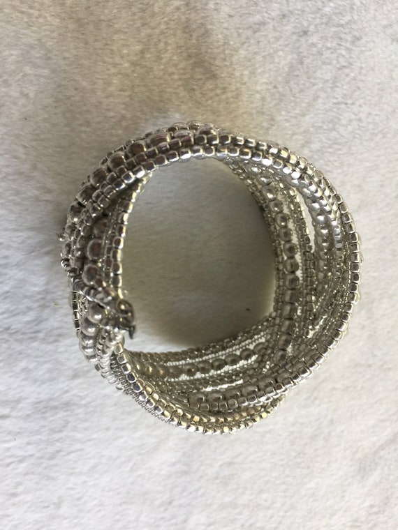 Silver Bracelet, Wedding Bracelet, Retro Silver B… - image 3