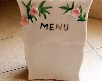 Restaurant Sign, Kitchen Art, Menu Sign, Cook Sign, Menu Stand, Vintage Menu, Menu Board, Dining Sign, Dining Decor, Gourmet Gift, Menu Art,
