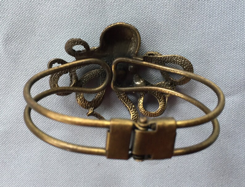 Sealife Bracelet,Hinge Bracelet,Steampunk Bracelet,Ocean Bracelet,Sea Bracelet,Boho Jewelry,Octopus Jewelry Boho Bracelet Octopus Bracelet