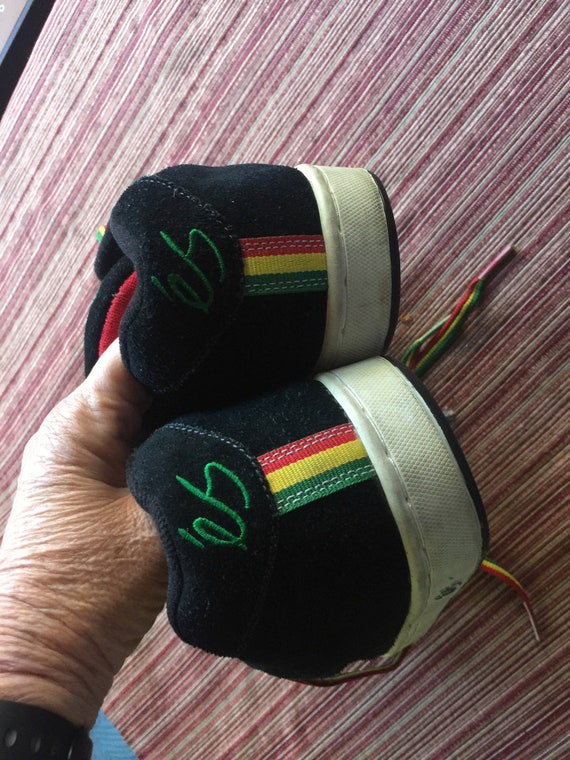 Men Sneaker, SIze 9 Sneaker, Black Sneaker, Rasta… - image 6