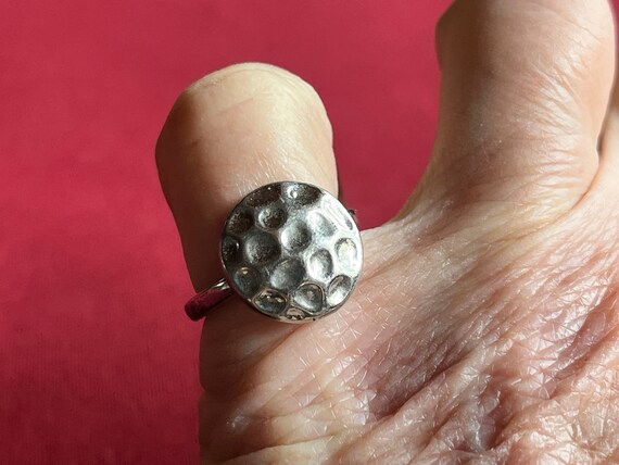 Hammered Ring, 60s Ring, Mod Ring, Arty Ring, Abs… - image 5