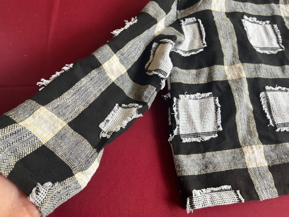 Patchwork Jacket, Black White Jacket, New Identit… - image 8