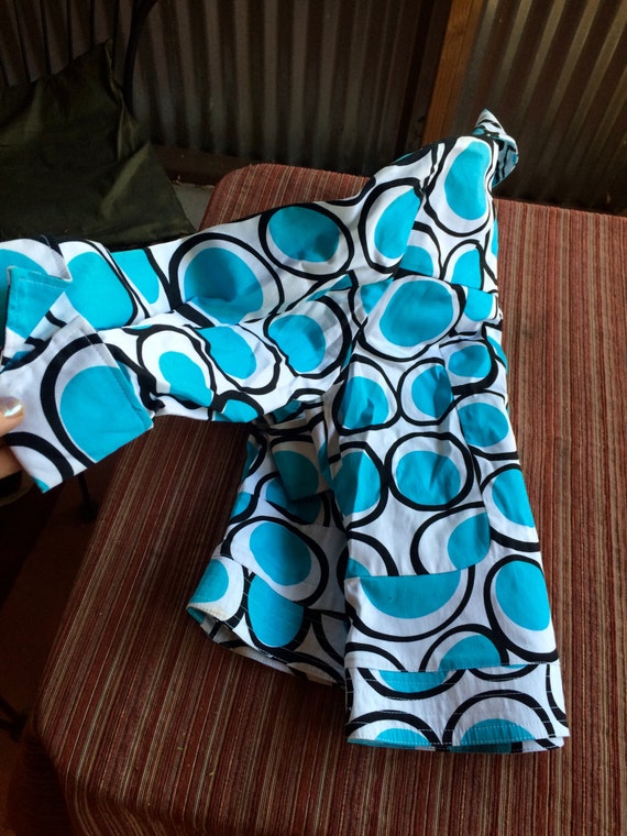 Mod Jacket, Geometric Jacket, Cotton Jacket, Turq… - image 3