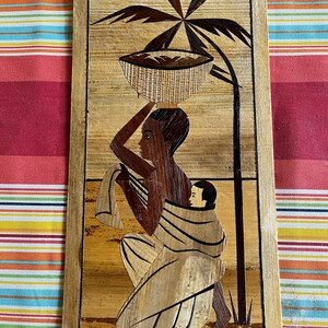 Africa Art, Africa Wall Art, Burundi Art, Burundi Wall Art, Africa Decor, Wood Wall Art, Africa Folk Art, Africa Wood Art, Burundi Folk Art image 2