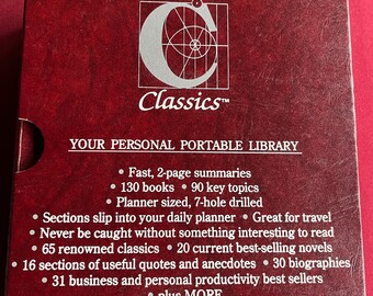 Compact Classics, Portable Library, Readers Digest, Encyclopedia, Book Summaries, Book Anthology, History Lesson, Book Reviews, Compendium