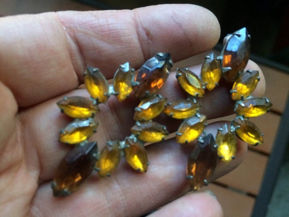 Amber Earring, Brown Earring,Retro Brown Earring,B