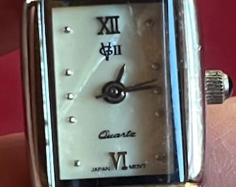 Quartz Watch, Elegant watch, GVII Watch, Silver Tone Watch, Japanese Watch, Silver Watch, Silver Quartz Watch, Classy Watch, Needs Battery