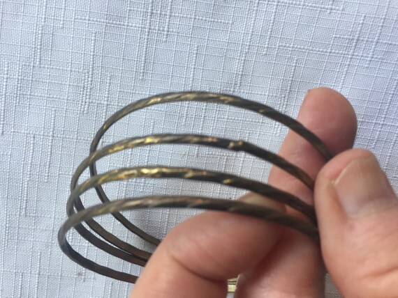 Bronze Bangle, Metal Bangle, Metal Bracelet, Mult… - image 6