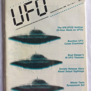 Paranormal,UFO Magazine,UFO Book,Conspiracy,Paranormal Book,UFO,Ufo Sighting,Extraterrestrial,Flying Saucer,Strange Phenomena,90s Magazine