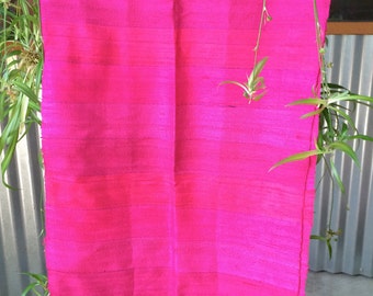 Bright pink scarf, Hot Pink Scarf, Hand woven scarf, Fuchsia Scarf, handmade scarf, Bright Scarf, Pink Scarf, Tassel Scarf, Pink Silky Scarf