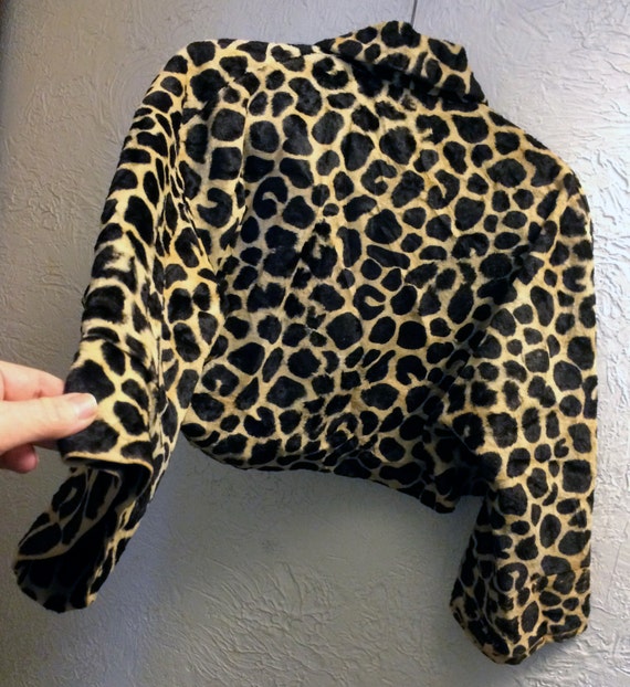 Evening Jacket, Glam Jacket, Leopard Jacket, Crop… - image 2