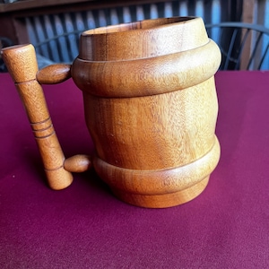 Wood Mug, Wood Stein, Wood Beer Cup, Beer Stein, Wood Cup, Barrel Mug, Barrel Stein, Oversize Mug, Big Mug, Huge Mug, Giant Mug, Beer Mug