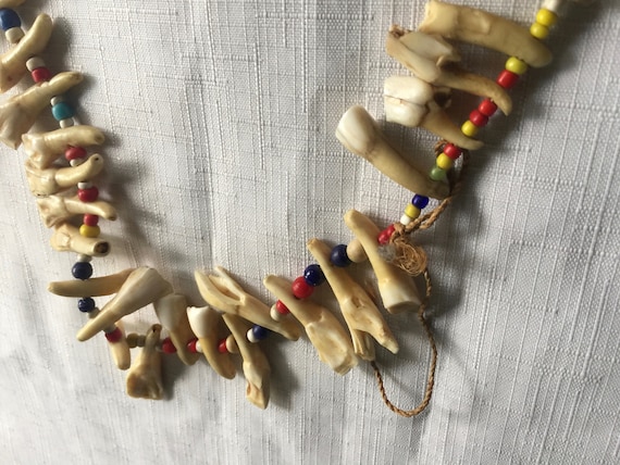 Africa Necklace, Tooth Necklace, Tribal Necklace,… - image 4