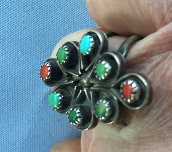 Turquoise Ring,Turquoise Coral Ring,Huge Turquoise