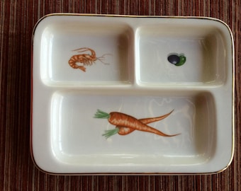 Ceramic Tray, Snack Platter, Divided Plate, Section Dish, Seafood Serving, Olive Serving, Olive dIsh, Antipasto Dish, Ceramic Platter, Snack