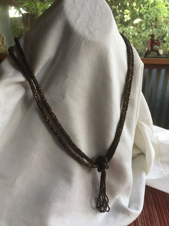 Brown Long Beads, Brown Necklace, Sautoir Necklac… - image 7