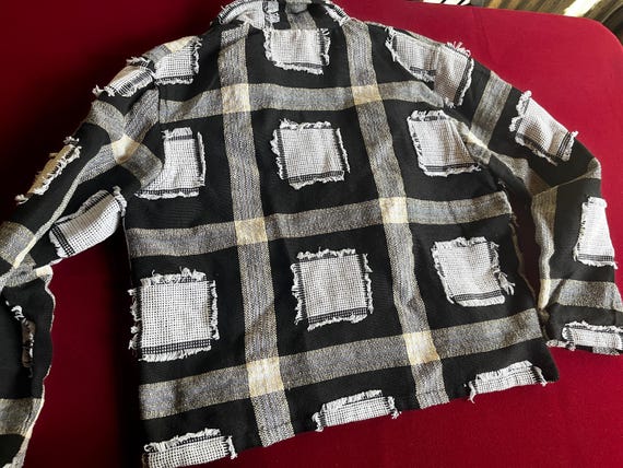 Patchwork Jacket, Black White Jacket, New Identit… - image 9