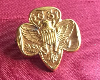 Girl Scout Pin, Brownie Pin, Girl Scout Badge, GIrl Scout Gift, Girl Scout Jewelry, Brownie Badge, Brownie Brooch, Girl Scout Brooch