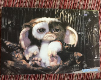 Gremlin Card, Gremlin, Mogwai, Gremlins Gift, Horror Card, Creature Card, Monster Card, Blank Note, Child Note, Black Note Card, Odd Card