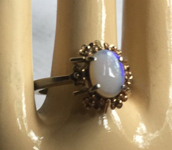 Opal Solitaire Ring, Opal Ring, Opal Solitaire, O… - image 3