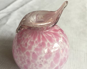 Art Vase, Paperweight Vase, Pink Art Vase, Blown Glass Vase, Glass Art Vase, Pink Glass Vase, Pink Vase, Pink Bud Vase, Small Vase, Bud Vase