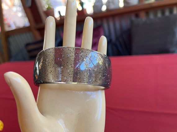 Sparkle Bracelet, Glitter Bracelet, Gold Cuff Bra… - image 2