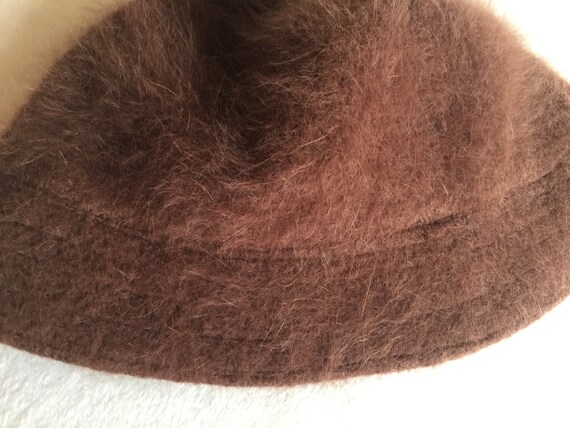 Brown Hat, Brown Cloche Hat, Angora Hat, Fuzzy Br… - image 4