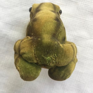 Rana Steiff, rana ripiena, rana da collezione, Steiff da collezione, rana peluche, collezione di rane, rana, rana di velluto, rana tedesca, rana giocattolo immagine 5
