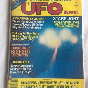 UFO Retro Magazine, 70s UFO Magazine, Bigfoot, Retro UFO, Ufo Magazine, Collectible Ufo, Ufo Gift, Ufo Research, Ufo Library, Ufo Book UFO Report June 78