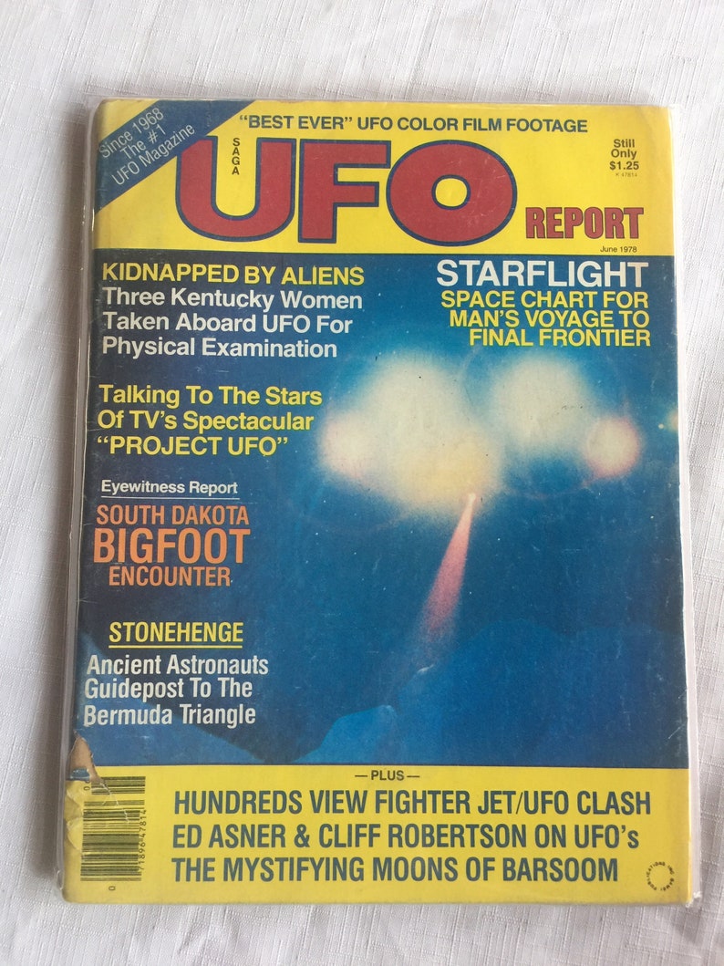 UFO Retro Magazine, 70s UFO Magazine, Bigfoot, Retro UFO, Ufo Magazine, Collectible Ufo, Ufo Gift, Ufo Research, Ufo Library, Ufo Book image 7