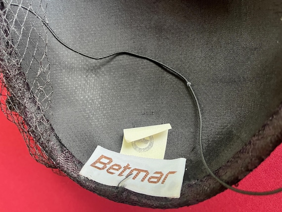 Ladies Hat, Designer Hat, 40s Hat, Italy Hat, Fea… - image 4