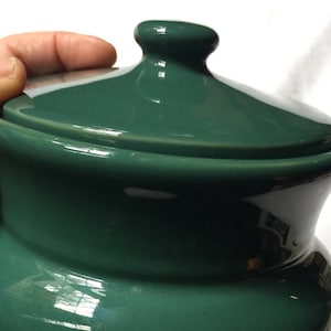 【1970s USA vintage】クッキージャー 小物入れ グリーン 陶器製 b528e083e3bf4cefa1b2fe6cdb3e6b