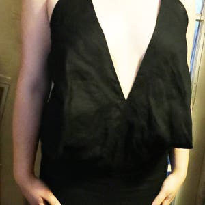 Low Cut Dress, Black Sexy Dress, Black Mini Dress, Low Cut Black Dress, Short Black Dress, Black Cutout Dress, Cocktail Dress, Sexy Dress