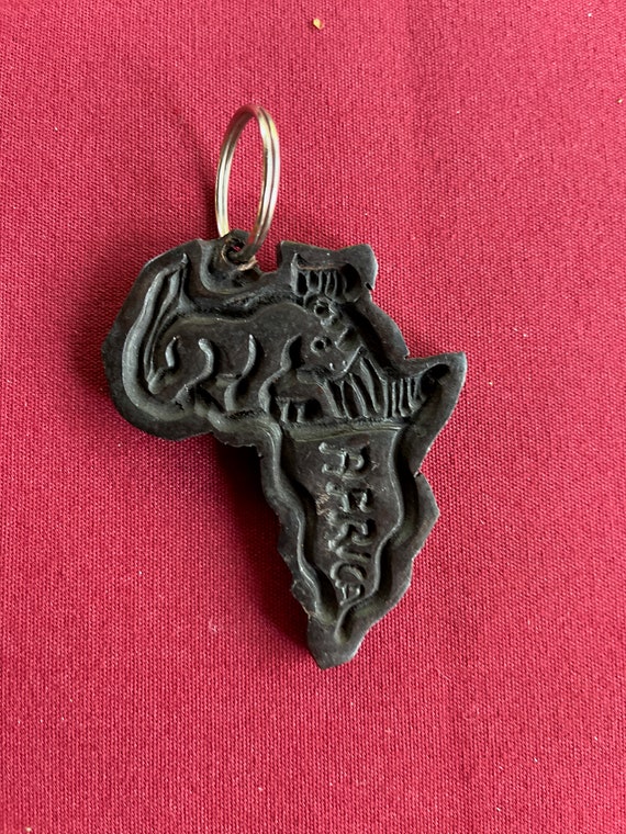 Africa Keychain, AFRICA Gift, Africa Accessory, B… - image 4