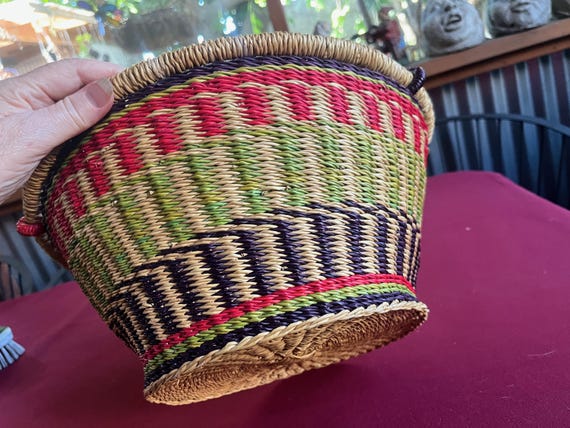 Farmer Market Bag, Basket Tote Bag, Straw Tote Bag, Tote Bag, Shopping Basket, Farmer Basket, Market Basket, Market Tote, Farmer Tote View 6