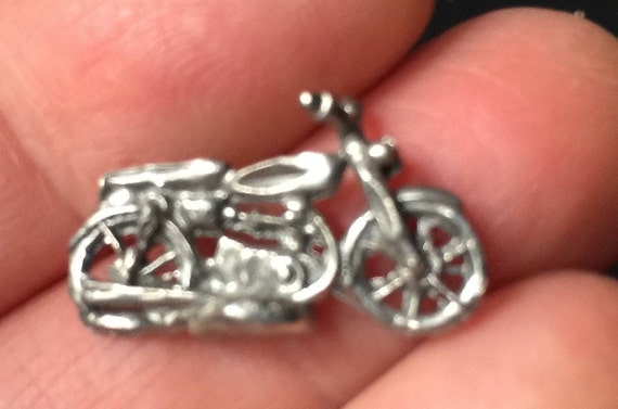Motorcycle Pin, Motorcycle Brooch, Motorcyclist G… - image 1