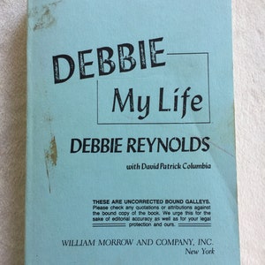Debbie Reynolds, Debbie Reynolds Gift, Movie Star Collectible, Movie Icon, Movie Star Gift, Hollywood History, Movie Star Bio, Movie Library