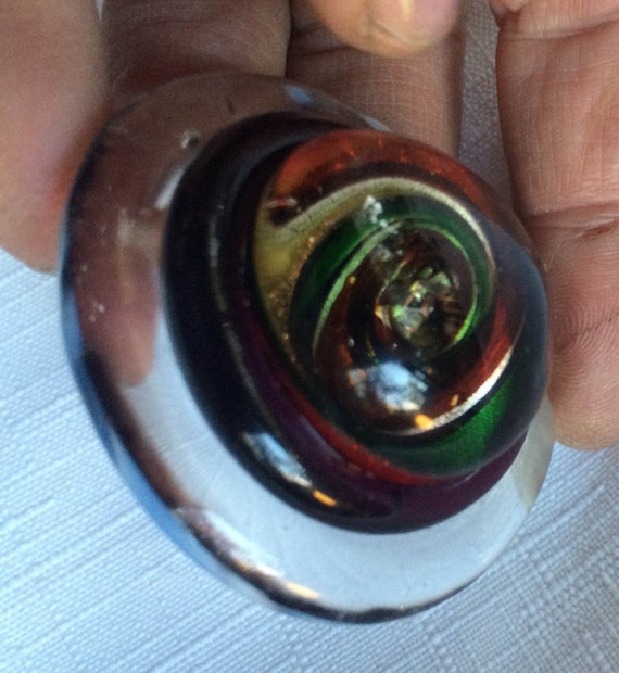 Blown Glass Pendant, Art Glass Necklace, Vortex G… - image 4