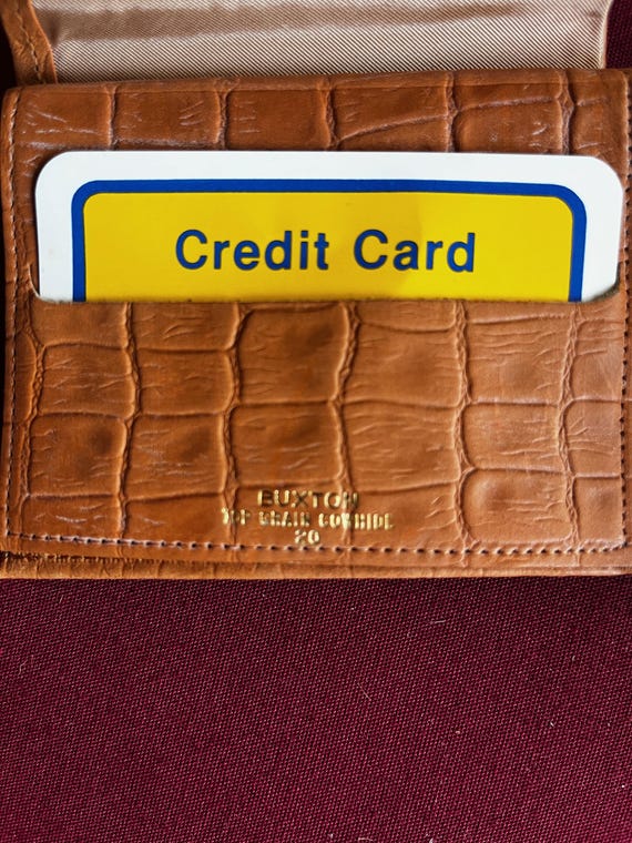 Retro Wallet, Buxton Wallet, Cowhide Wallet, Coin… - image 6