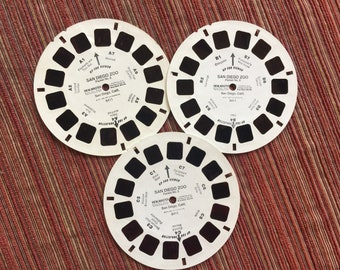 California Viewmaster, Travel Viewmaster, Hollywood Photo, Redwood Highway, Sea World, California Photo, 3D Toy, Viewmaster, Viewmaster Reel