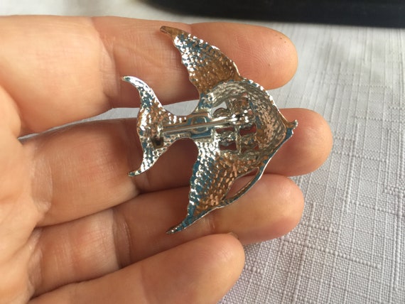 Rhinestone Fish Pin, Fish Pin, Fish Brooch, Tropi… - image 6