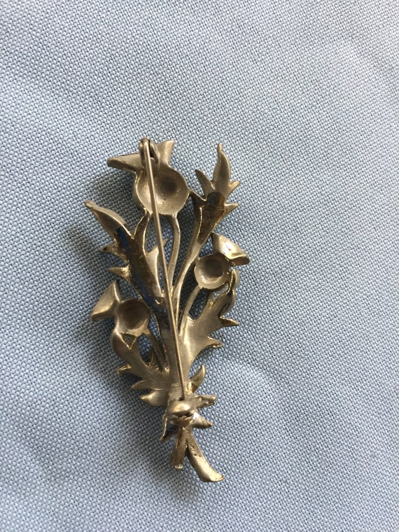 Flower Pin, Flower Brooch, Retro Flower Pin, Marc… - image 5