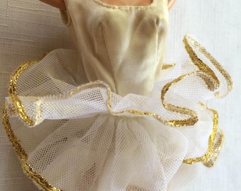 Tutù per bambola da 12 pollici, vestito da ballerina per bambola, tutù per bambola alla moda, tutù bianco per bambola, bambola ballerina, vestito da ballo per bambola, vestito per bambola da 12 pollici, costume per bambola