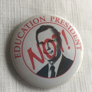 President Pin, Political Pin, Pinback Political, 80s Political Pin, Presidential Button, President Bush, Democrat Pin, Political Button