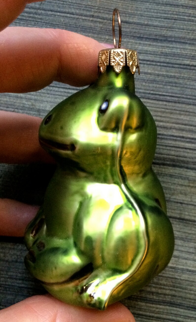 Frog Ornament Toad Ornamentanimal Ornamentgerman Etsy