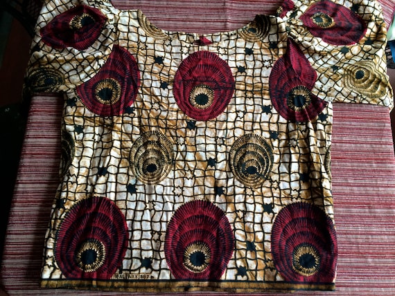 Africa Top, Africa Blouse, Africa Print Top, Afri… - image 1