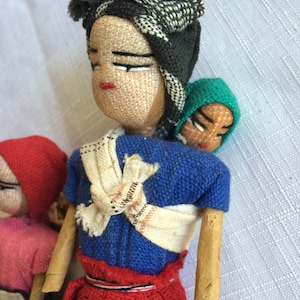 Latino Doll, Retro Latino Doll, Mexico Doll, Guatemala Doll, Hispanic Doll, Guatemala Folk Art, Latino Folk Art, Hispanic Art, Mexico Art