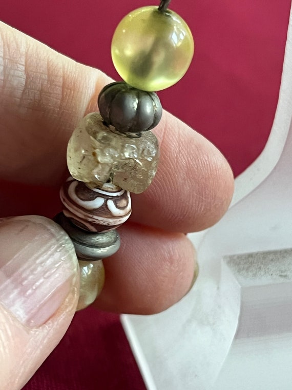 Beaded Dangle, Earthtone Dangle, Ancient Earring,… - image 6