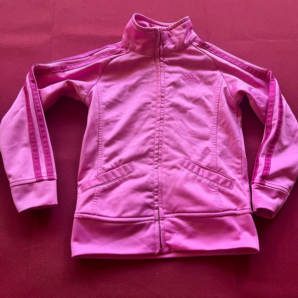 Child Jacket, 4T Jacket, Adidas Jacket, Juvenile Jacket, Little Girl Jacket, Lightweight Coat, Zipper Jacket, Youth Jacket, Size 4T, Adidas