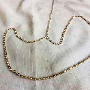 Rhinestone Necklace, Thin Belt, Jewel Belt, Slim Belt, Thin Chain Belt, Chain Belt, Chain Sash, Narrow Belt, Rhinestone Belt, Slinky Belt